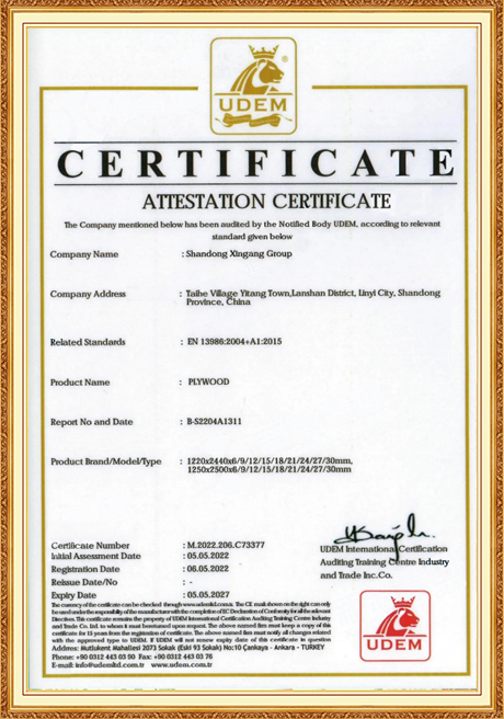 Certificate Of Honor