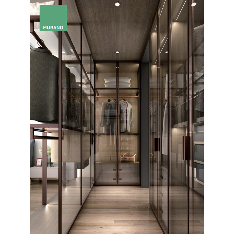 Aluminum Frame Glass Hinged Door